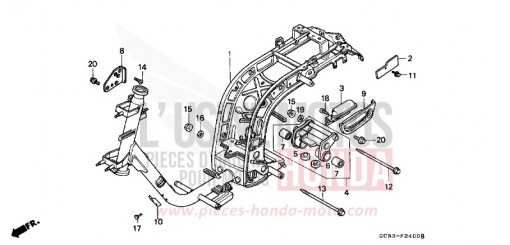 FRAME BODY (1) NH50MSL de 1990
